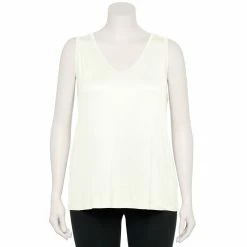 Alternative view of Plus Size Nine West Essential Easy V-Neck Tank