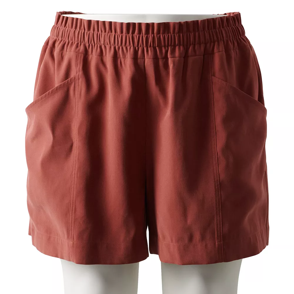 Plus Size Simply Vera Vera Wang High-Waisted Soft Shorts 5 Plus Size Simply Vera Vera Wang High-Waisted Soft Shorts - Image 5