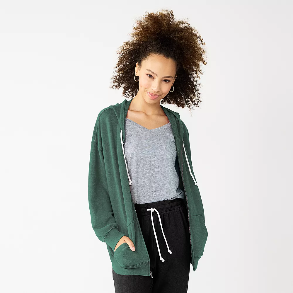 Juniors' SO® Oversized Zip-Up Hoodie 10 Juniors' SO® Oversized Zip-Up Hoodie - Image 10