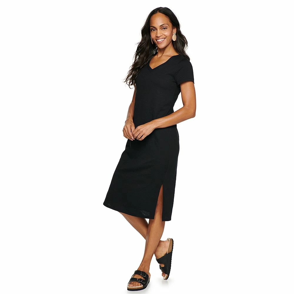 Petite Sonoma Goods For Life® Knit T-Shirt Midi Dress 2 Petite Sonoma Goods For Life® Knit T-Shirt Midi Dress - Image 2