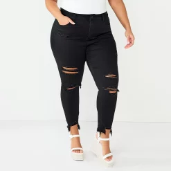 Alternative view of Juniors' Plus Size SO® Cropped Jeggings