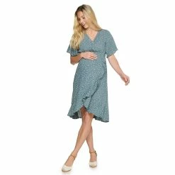 Alternative view of Maternity Sonoma Goods For Life® Flutter Sleeve Wrap Dress