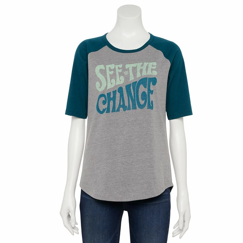 Women's Sonoma Goods For Life® Elbow Sleeve Baseball Graphic Tee 1 Women's Sonoma Goods For Life® Elbow Sleeve Baseball Graphic Tee
