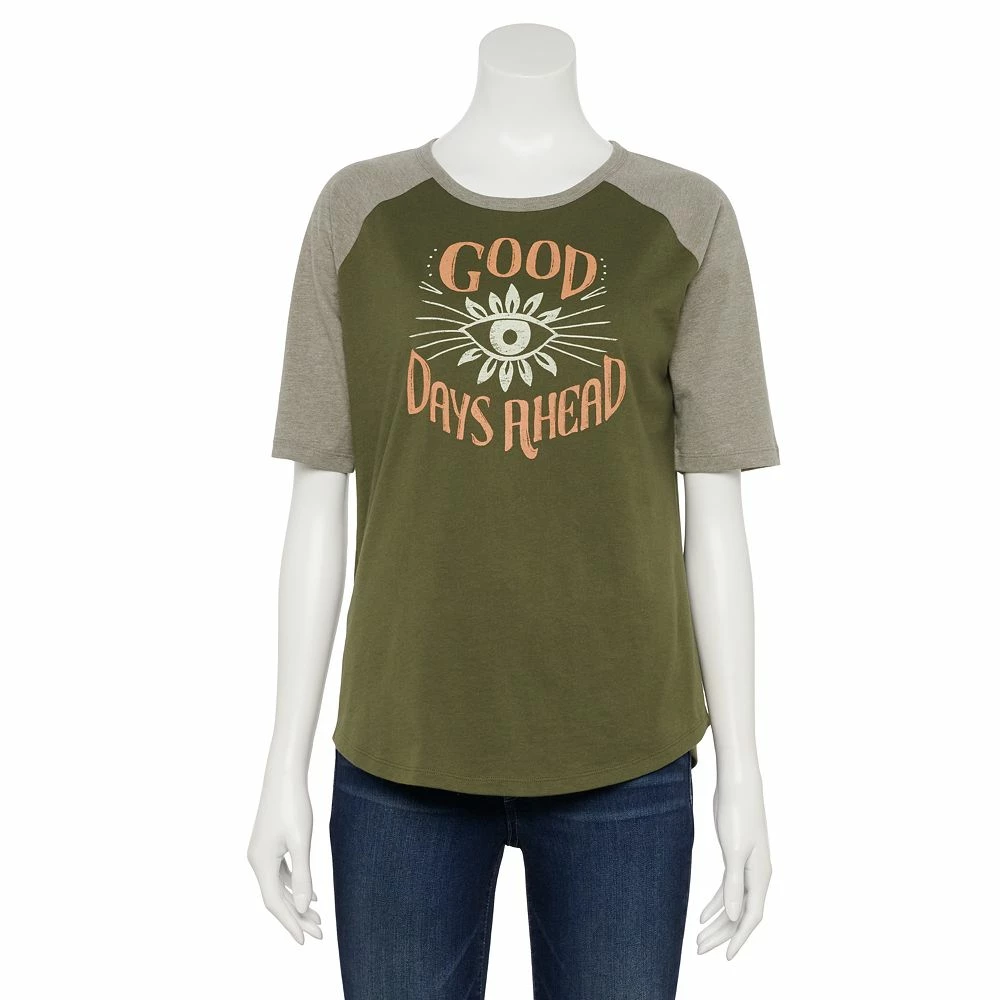 Women's Sonoma Goods For Life® Elbow Sleeve Baseball Graphic Tee 6 Women's Sonoma Goods For Life® Elbow Sleeve Baseball Graphic Tee - Image 6