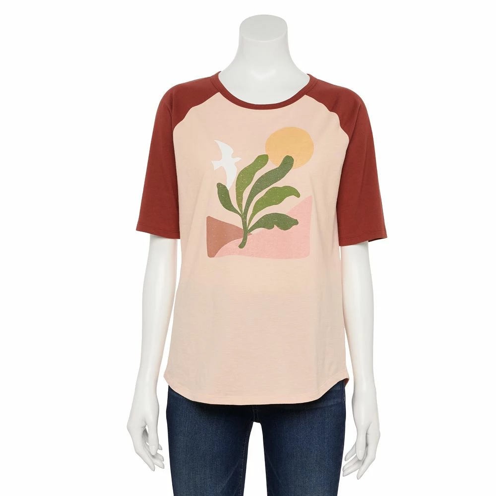Women's Sonoma Goods For Life® Elbow Sleeve Baseball Graphic Tee 4 Women's Sonoma Goods For Life® Elbow Sleeve Baseball Graphic Tee - Image 4
