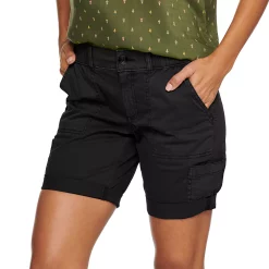 Women's Sonoma Goods For Life® Comfort Waist Utility Bermuda Shorts 19 Women's Sonoma Goods For Life® Comfort Waist Utility Bermuda Shorts -Cuddl Duds SHOP 5243469 Black