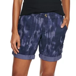 Women's Sonoma Goods For Life® Comfort Waist Utility Bermuda Shorts 20 Women's Sonoma Goods For Life® Comfort Waist Utility Bermuda Shorts -Cuddl Duds SHOP 5243469 Blue Wash Print
