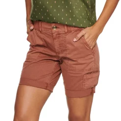 Women's Sonoma Goods For Life® Comfort Waist Utility Bermuda Shorts 16 Women's Sonoma Goods For Life® Comfort Waist Utility Bermuda Shorts -Cuddl Duds SHOP 5243469 Cinnamon