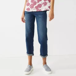 Alternative view of Women's Simply Vera Vera Wang Relaxed Boyfriend Jean Capri