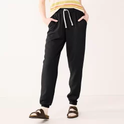 Juniors' SO® Favorite Jogger -Cuddl Duds SHOP 5268133 Black