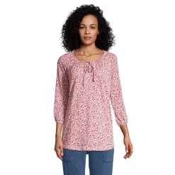 Women's Lands' End Peasant Tunic 19 Women's Lands' End Peasant Tunic -Cuddl Duds SHOP 5272721 Blossom Floral