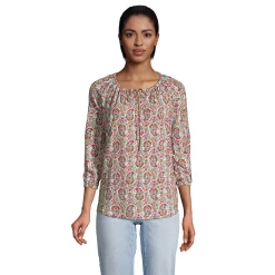 Women's Lands' End Peasant Tunic 16 Women's Lands' End Peasant Tunic -Cuddl Duds SHOP 5272721 White