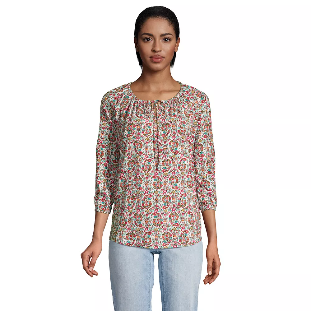 Women's Lands' End Peasant Tunic 6 Women's Lands' End Peasant Tunic - Image 6