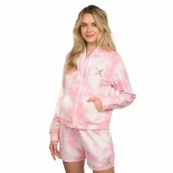 Juniors' Hurley Tie Dye Zip-Up Hoodie -Cuddl Duds SHOP 5282739 ALT2