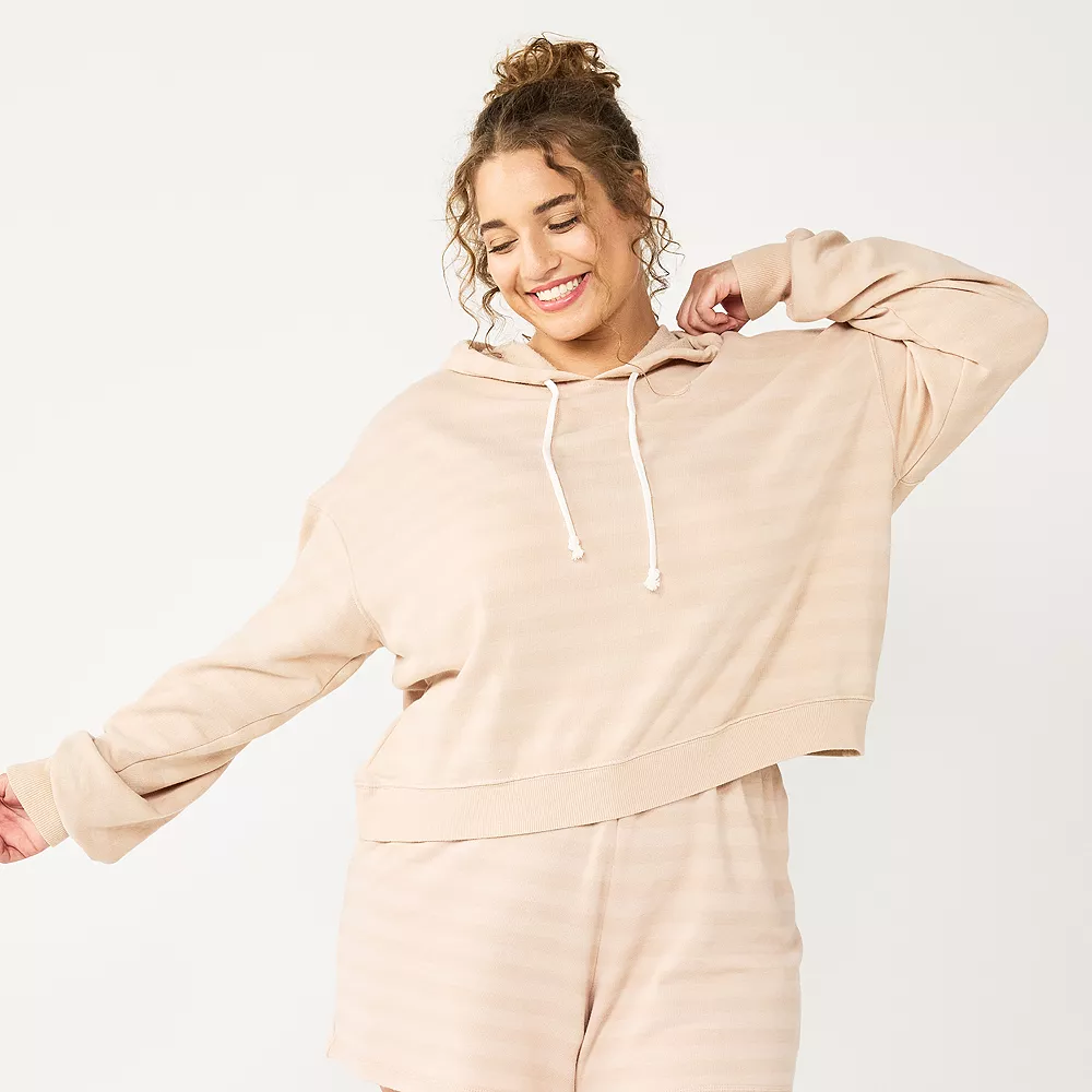 Juniors' Plus Size SO® Cropped Hoodie 4 Juniors' Plus Size SO® Cropped Hoodie - Image 4
