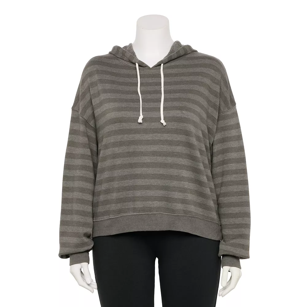 Juniors' Plus Size SO® Cropped Hoodie 3 Juniors' Plus Size SO® Cropped Hoodie - Image 3