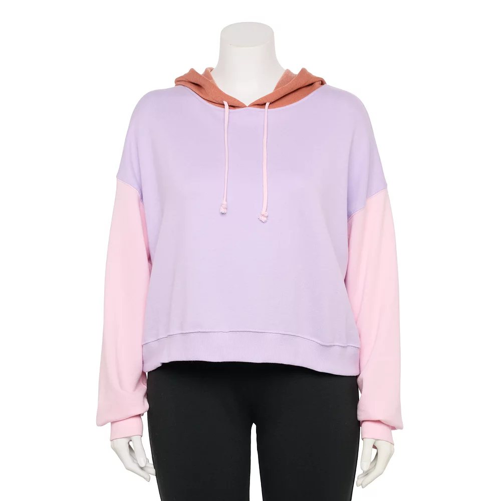 Juniors' Plus Size SO® Cropped Hoodie 2 Juniors' Plus Size SO® Cropped Hoodie - Image 2
