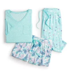 Petite Croft & Barrow® 3-Piece Pajama Top, Pajama Shorts & Pajama Skimmers Sleep Set 11 Petite Croft & Barrow® 3-Piece Pajama Top, Pajama Shorts & Pajama Skimmers Sleep Set -Cuddl Duds SHOP 5317545 ALT5