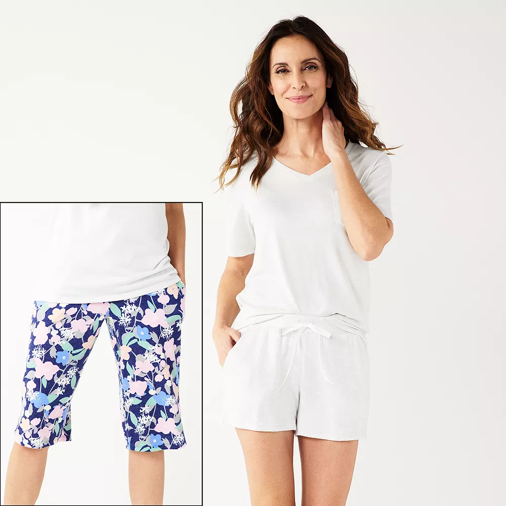 Petite Croft & Barrow® 3-Piece Pajama Top, Pajama Shorts & Pajama Skimmers Sleep Set 2 Petite Croft & Barrow® 3-Piece Pajama Top, Pajama Shorts & Pajama Skimmers Sleep Set - Image 2