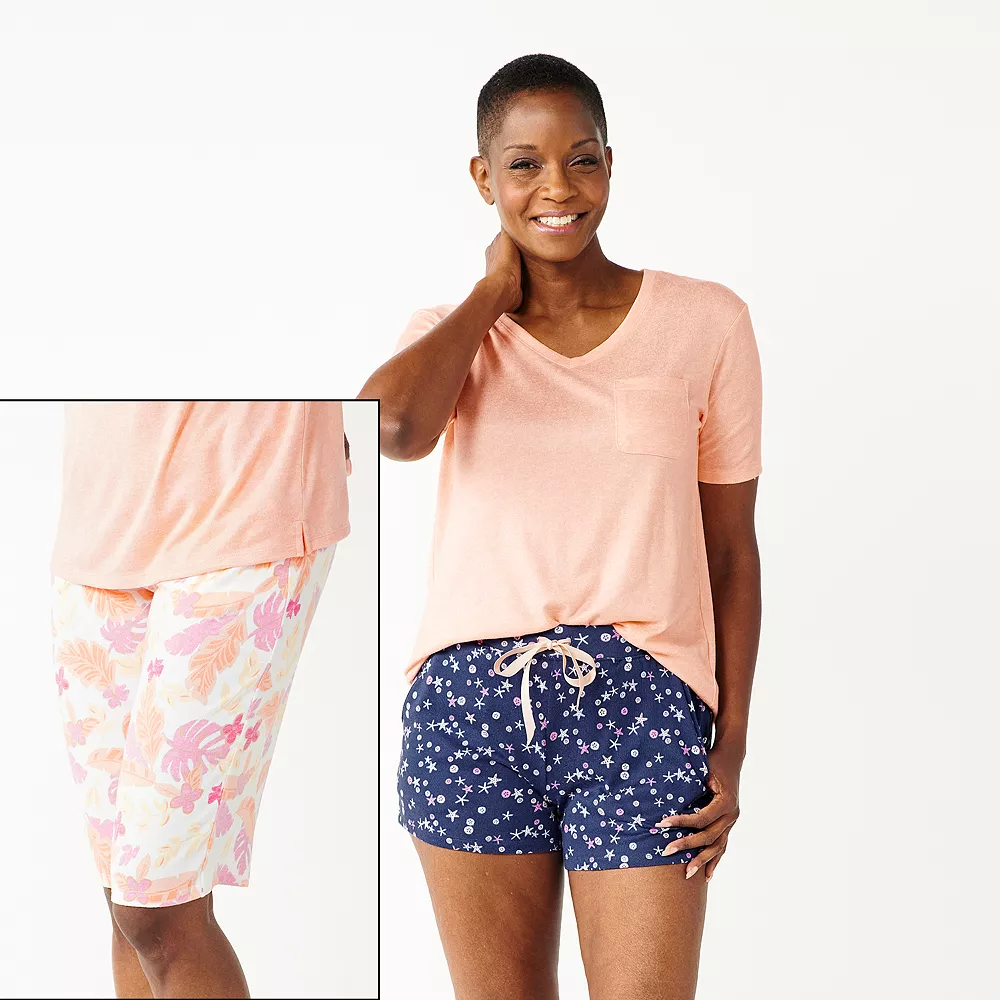 Petite Croft & Barrow® 3-Piece Pajama Top, Pajama Shorts & Pajama Skimmers Sleep Set 3 Petite Croft & Barrow® 3-Piece Pajama Top, Pajama Shorts & Pajama Skimmers Sleep Set - Image 3