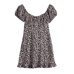 Juniors' SO® Peasant Front Mini Dress -Cuddl Duds SHOP 5341978 ALT5
