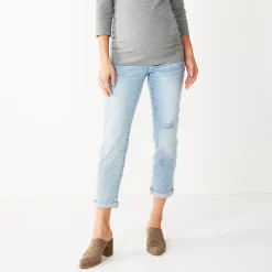 Alternative view of Maternity Sonoma Goods For Life® Over-the-Belly Girlfriend Crop Jeans