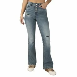 Alternative view of Juniors' Indigo Rein High-Rise Flare Leg Jeans