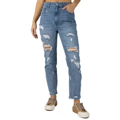 Alternative view of Juniors' Indigo Rein High-Rise Mom Jeans
