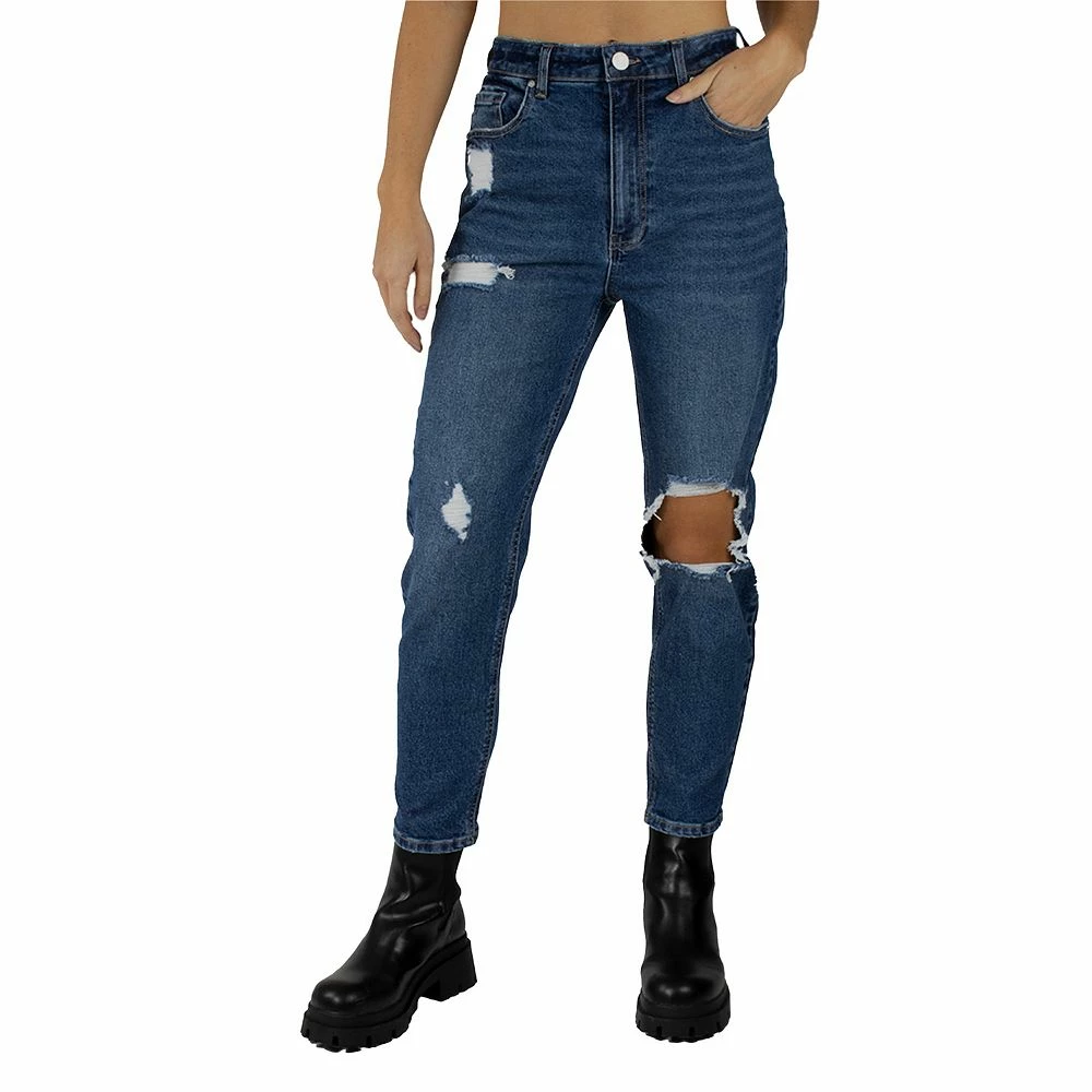 Juniors' Indigo Rein High-Rise Mom Jeans 1 Juniors' Indigo Rein High-Rise Mom Jeans