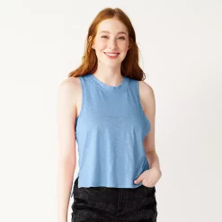 Juniors' SO® Muscle Tank -Cuddl Duds SHOP 5474332 Palmer Peri