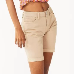 Juniors' SO® Low Rise Bermuda Shorts 10 Juniors' SO® Low Rise Bermuda Shorts -Cuddl Duds SHOP 5474915 Khaki