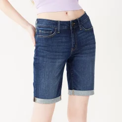 Alternative view of Juniors' SO® Low Rise Bermuda Shorts