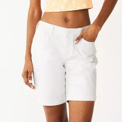 Juniors' SO® Low Rise Bermuda Shorts