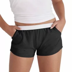 Juniors' Soffe Camp Shorts -Cuddl Duds SHOP 5475306 Black