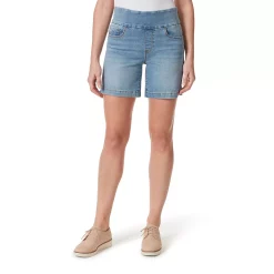 Women's Gloria Vanderbilt Amanda Pull-On Shorts 8 Women's Gloria Vanderbilt Amanda Pull-On Shorts -Cuddl Duds SHOP 5475936 Madagascar Whiskers
