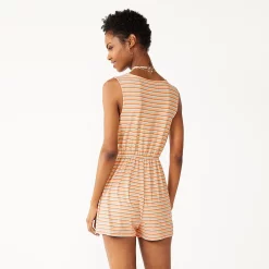 Juniors' SO® Faux Wrap Knit Romper 10 Juniors' SO® Faux Wrap Knit Romper -Cuddl Duds SHOP 5477455 ALT