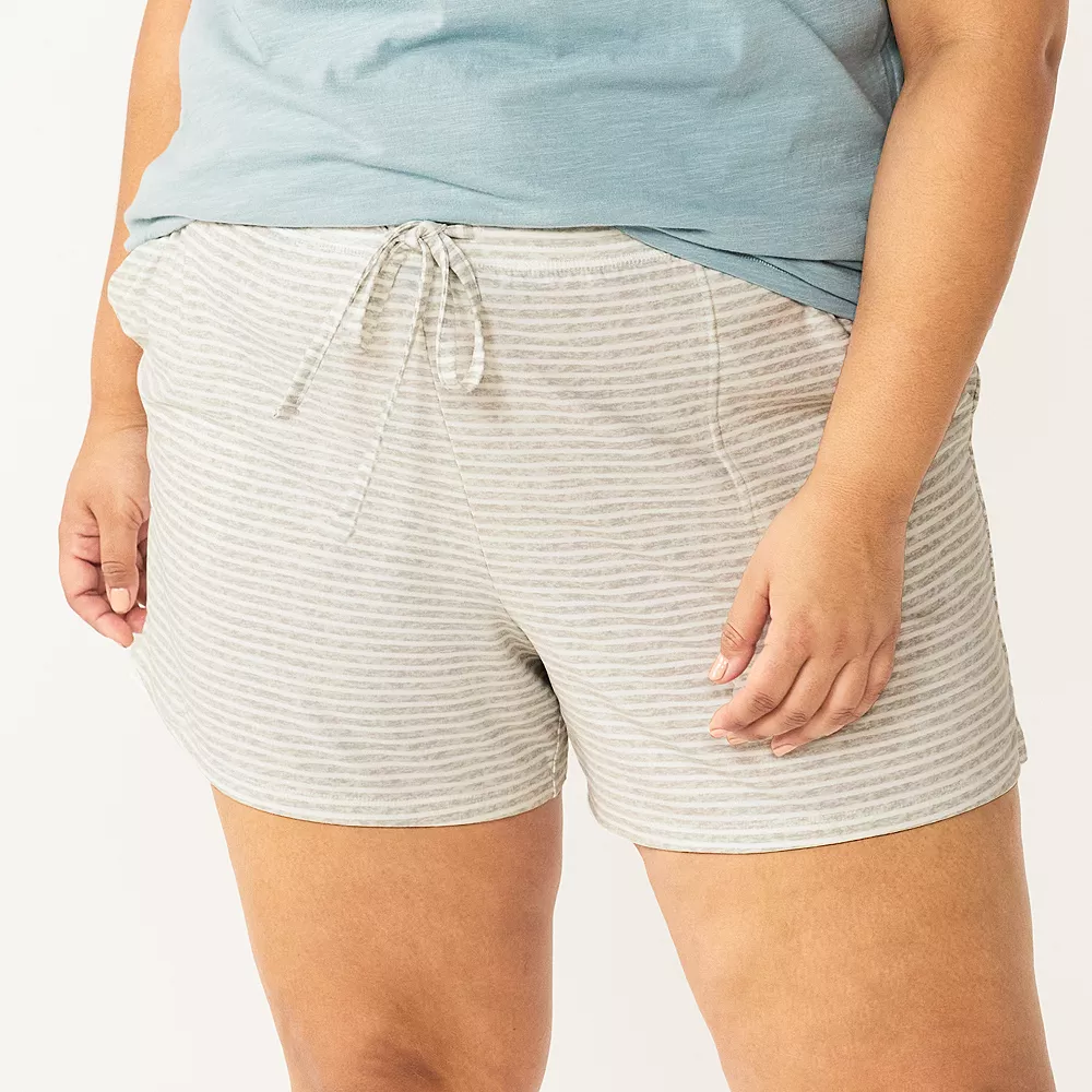 Plus Size Sonoma Goods For Life® Pajama Shorts 3 Plus Size Sonoma Goods For Life® Pajama Shorts - Image 3