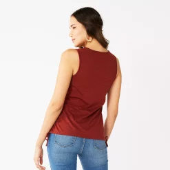 Women's Nine West Ruched Side Tank -Cuddl Duds SHOP 5493872 ALT