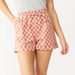 Alternative view of Juniors' SO® Tie Waist Utility Shorts