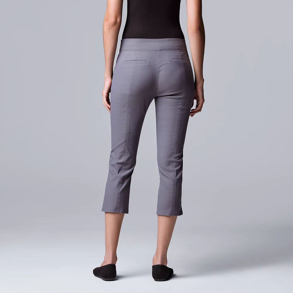 Women's Simply Vera Vera Wang Simply Modern Capri Pants 3 Women's Simply Vera Vera Wang Simply Modern Capri Pants - Image 3
