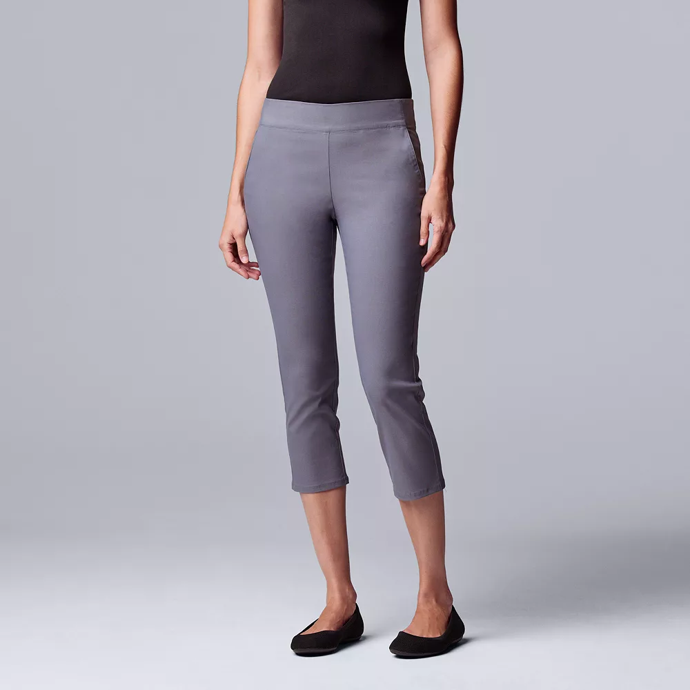 Women's Simply Vera Vera Wang Simply Modern Capri Pants 2 Women's Simply Vera Vera Wang Simply Modern Capri Pants - Image 2