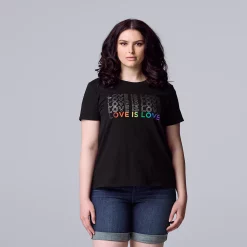 Women's Simply Vera Vera Wang Pride Tee -Cuddl Duds SHOP 5518302 ALT2