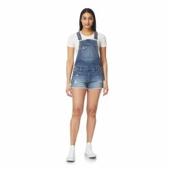 Alternative view of Juniors' WallFlower Insta Stretch Tomboy Shortalls