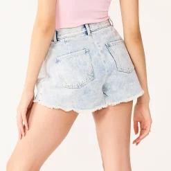 Alternative view of Juniors' SO® Slouchy Denim Dolphin Shorts