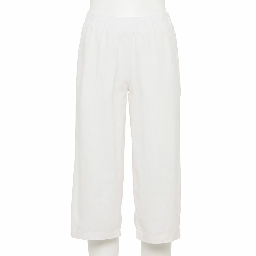 Petite Croft & Barrow® Wide-Leg Crop Pants 2 Petite Croft & Barrow® Wide-Leg Crop Pants - Image 2