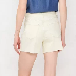 Alternative view of Women's LC Lauren Conrad Super High Rise Cut-Off Jean Shorts