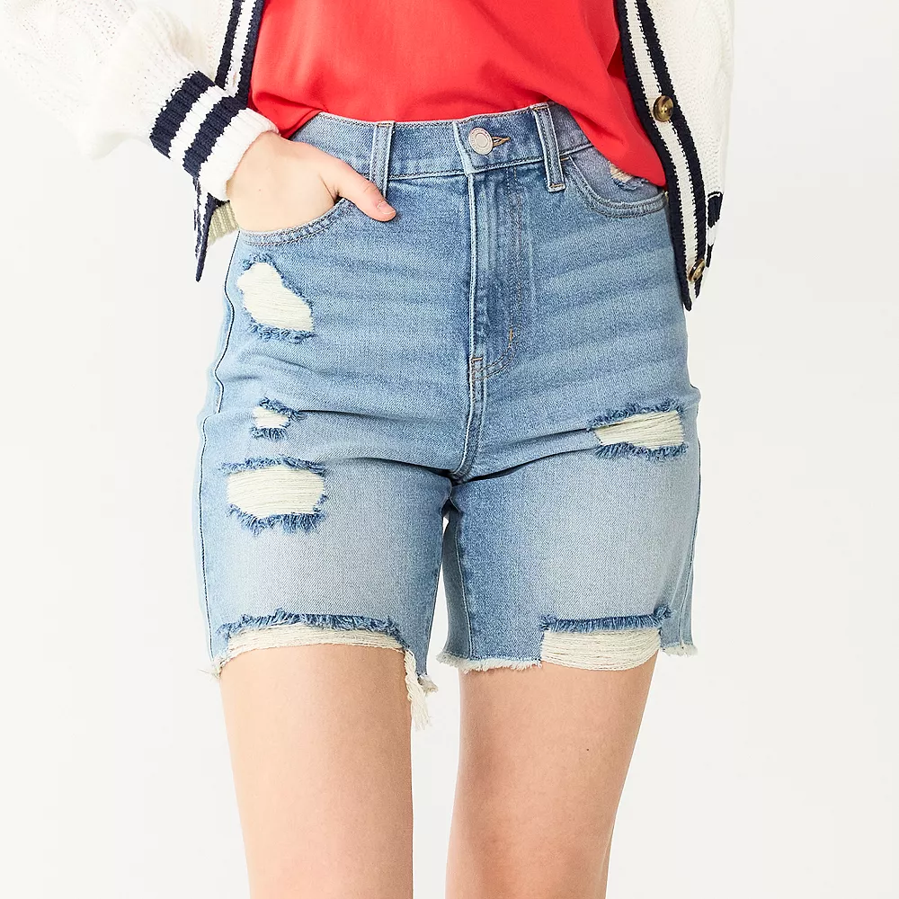 Juniors' SO® High Waisted Dad Shorts 3 Juniors' SO® High Waisted Dad Shorts - Image 3