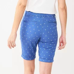Women's Croft & Barrow® Comfort Waist Chino Shorts 18 Women's Croft & Barrow® Comfort Waist Chino Shorts -Cuddl Duds SHOP 5542743 ALT