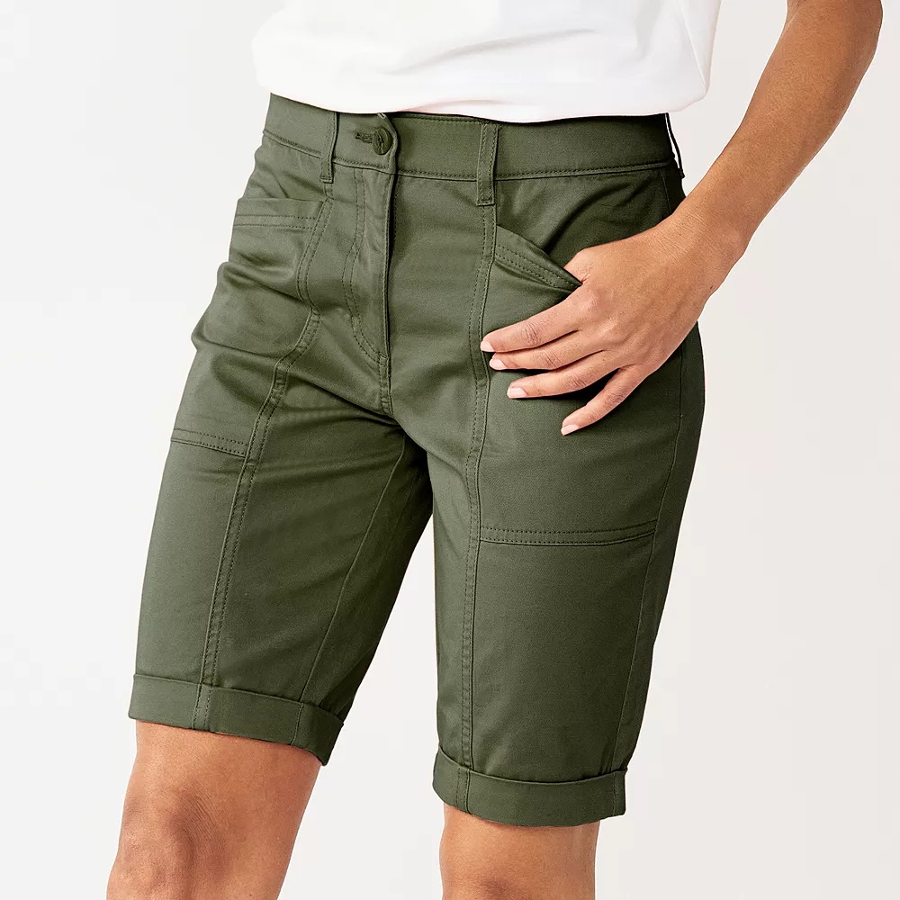 Women's Croft & Barrow® Comfort Waist Chino Shorts 5 Women's Croft & Barrow® Comfort Waist Chino Shorts - Image 5