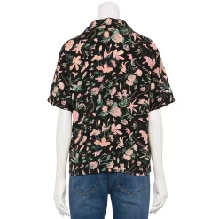 Alternative view of Juniors' Vans Button Front Floral Top